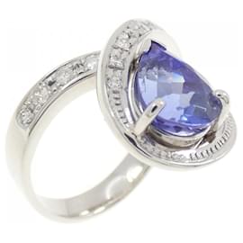 Autre Marque Tanzanit-Diamant-Ring in Pt900