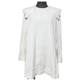 Autre Marque Yori Bluse mit Rüschen an den Schultern und Karomuster
