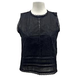 Top negro de algodón LEVETE ROOM M - Autre Marque