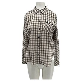 Camisa de cuadros Baum und Pferdgarten de algodón marrón Talla 36