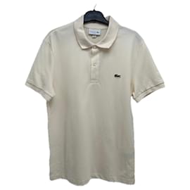Polo Lacoste Beige in Cotone M
