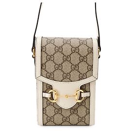 Borsa a tracolla Gucci GG Supreme Horsebit 1955