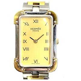Montre-bracelet Hermes Croisière plaquée or - Hermès