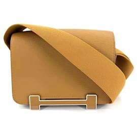 Hermès Borsa a tracolla in pelle marrone Hermes
