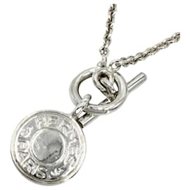 Collier en argent Hermes avec pendentif amulette - Hermès