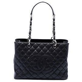 Chanel Black Caviar Grand Shopping Tote