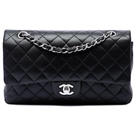 Chanel Black Medium Classic Lambskin Double Flap