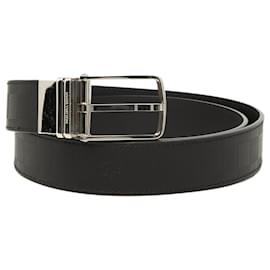 Cintura reversibile Louis Vuitton Black Damier Infini Boston