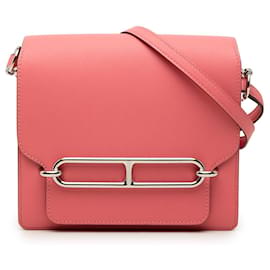 Hermès Sac Roulis 18 Mini Evercolor Rosa