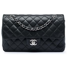 Chanel Black Medium Classic Lambskin Double Flap