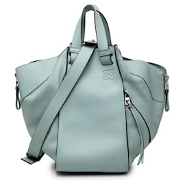 Bolso bandolera Hammock de cuero azul LOEWE Medium - Loewe