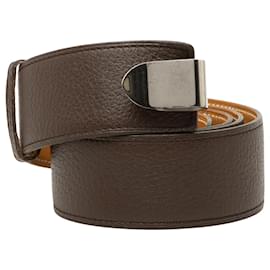 Hermès Clemence Gürtel Braun