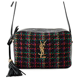 Sac à bandoulière Yves Saint Laurent Saint Laurent Paris Lou Camera Tweed