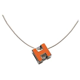 Collier pendentif Hermes Cage d'H Chain H-Cube - Hermès