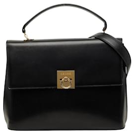Céline Borsa a mano/Borsa a tracolla in pelle nera Celine
