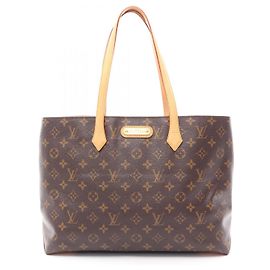 Borsa Tote Louis Vuitton Wilshire MM in tela rivestita Monogram