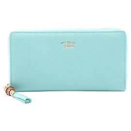 Portafoglio lungo con zip in pelle Bamboo Gucci
