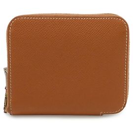 Hermès Cartera compacta de seda Azap Hermes