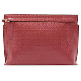 Clutch in pelle lucida Loewe
