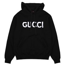 Gucci Felpa con cappuccio in jersey di cotone con dettagli ricamati