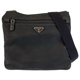 Bolso de hombro de nylon Tessuto Prada