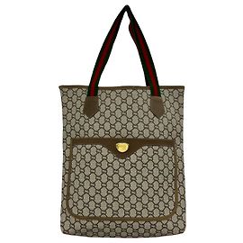 Gucci Leder-PVC-Tote-Bag
