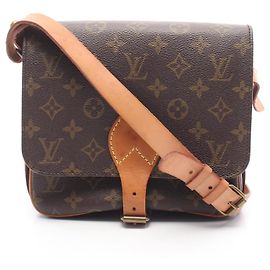 Borsa a tracolla Louis Vuitton Cartouchiere MM in tela rivestita Monogram