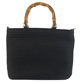 Borsa Tote in Nylon e Bambù Gucci