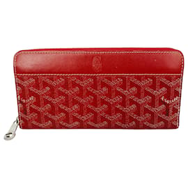 Portafoglio Goyard Matignon GM Goyardine Red Zip Around Clutch