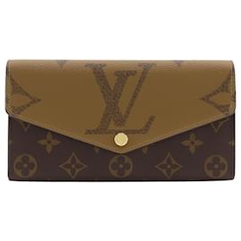 Louis Vuitton Sarah Wallet NM Reverse Monogram Giant and Monogram Canvas