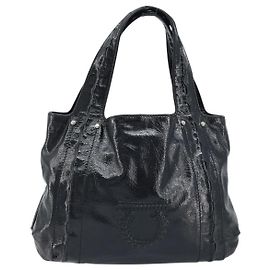 Tote Gancini in pelle con manico Salvatore Ferragamo Large