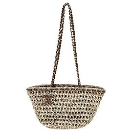Borsa Tote a Spalla Chanel Beige e Marrone