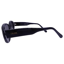 Céline Celine CLF-689 Oval Sonnenbrille Schwarz Gold