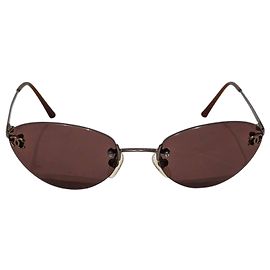 Occhiali da sole Chanel 4003 senza montatura marroni