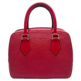 Borsa Louis Vuitton Epi Sablon in rosso Castilian