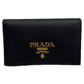 Tarjetero profesional bi-fold Saffiano de Prada