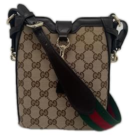 Borsa a tracolla mini bucket Gucci GG Canvas