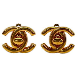 Orecchini CHANEL Coco Mark Turnlock GP - Oro da donna - Chanel