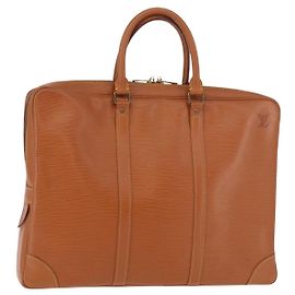 LOUIS VUITTON Epi Porte Documents Voyage Zipangu Gold M54478 Auth 189287