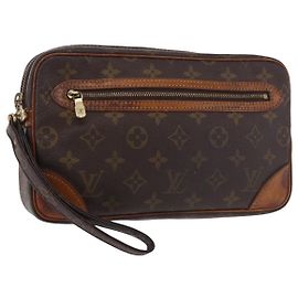 LOUIS VUITTON Monogram Marly Dragonne GM Clutch Bag M51825 LV Auth BA13662