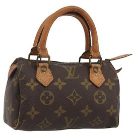 LOUIS VUITTON Bolsa Monogram Mini Speedy M41543 LV Auth 188268