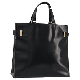 Borsa Tote GUCCI in pelle nera e oro 002 2046 0332 Auth 186559