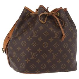 LOUIS VUITTON Borsa a Spalla Monogram Petit Noe M42226 LV Auth 189162