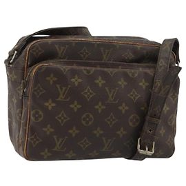 LOUIS VUITTON Bolso de Hombro Monogram Nile M45244 LV Auth 187880