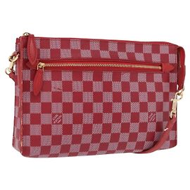 LOUIS VUITTON Damier Color Module Clutch Bag Carmine N41306 LV Auth 188805