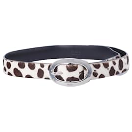 Cintura Prada in pelo di pony leopardato