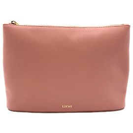 Bolso de mano de cuero rosa Loewe