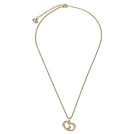 Pendente Christian Dior CD placcato oro
