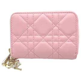 Christian Dior Lady Voyageur Kleine Reißverschluss-Geldbörse/Münzbeutel