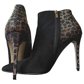Stivaletti Le Silla Cristalli Leopardati